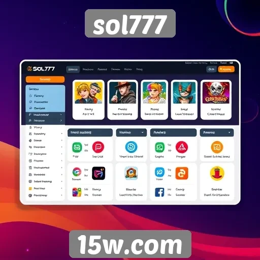 Interface do usuário do sol777 e experiência de navegação